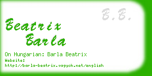 beatrix barla business card